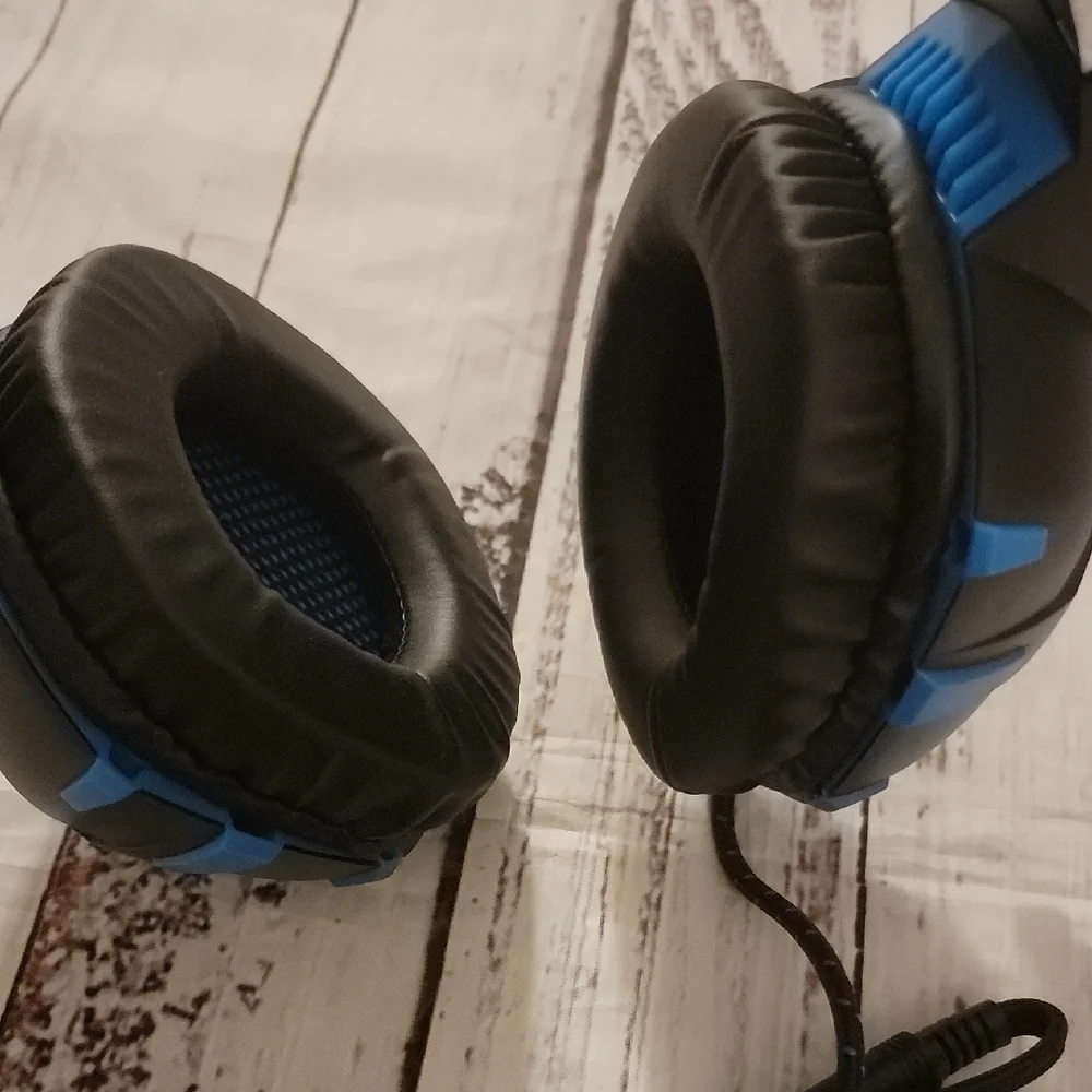 Black and Blue Gaming Headset